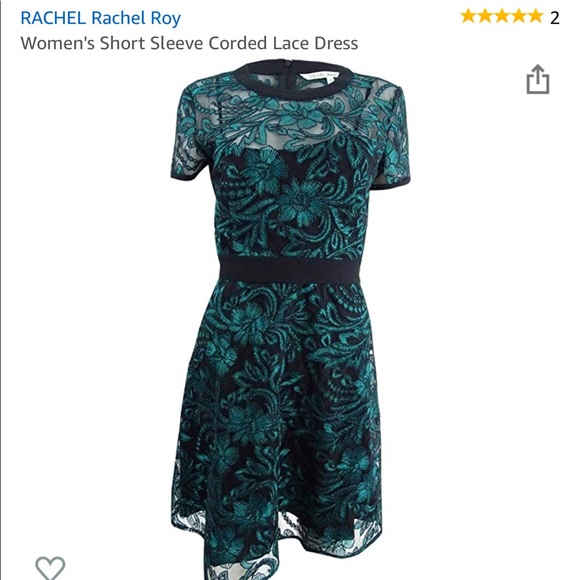 Rachel Roy Fit and Flare Corded Lace Dress - Picture 5 of 7